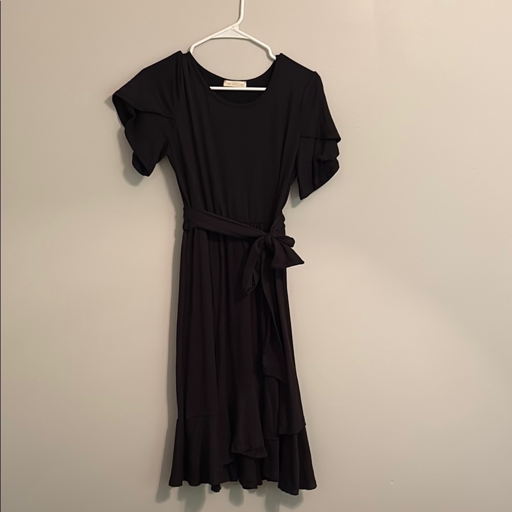 PinkBlush Black Maternity Dress